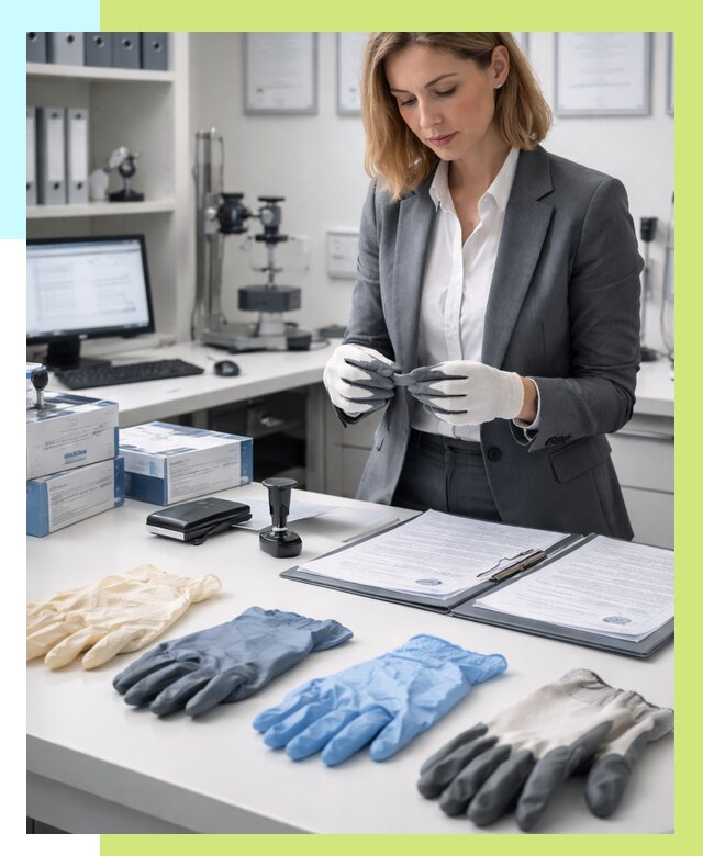 Сертификация перчаток в Гусе-Хрустальном от 9093 р. | Алешин-Гсь