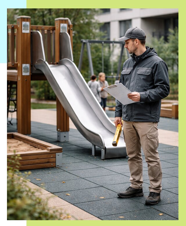 Сертификация детских площадок в Гусе-Хрустальном от 26745 р. | Алешин-Гсь