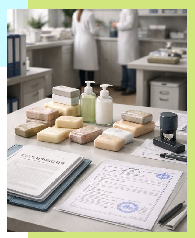 Сертификация мыла и сертификат на мыло в Гусе-Хрустальном от 12838 | Алешин-Гсь