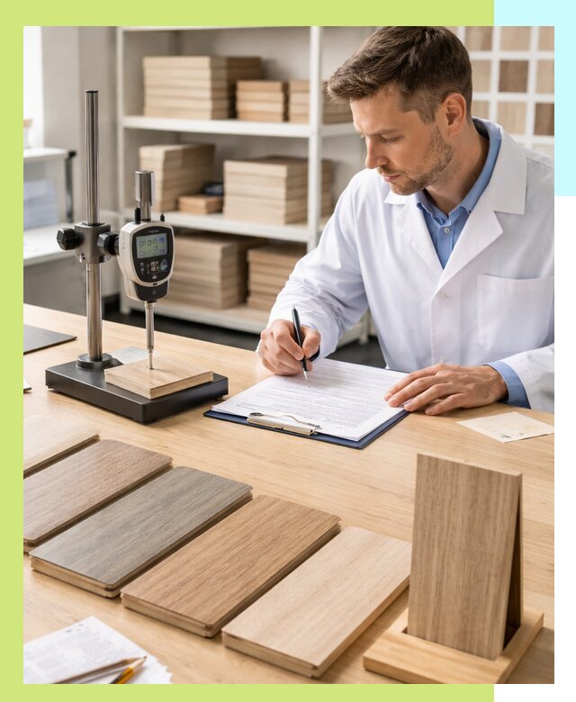 Сертификация ламината с испытаниями и оформлением документов в Гусе-Хрустальном