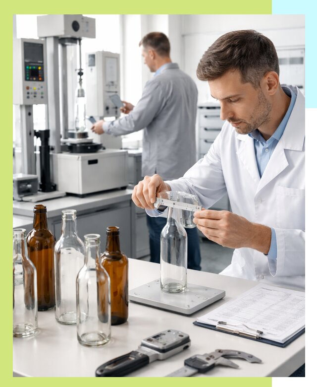 Сертификация стеклянных бутылок и сопутствующей упаковки в Гусе-Хрустальном