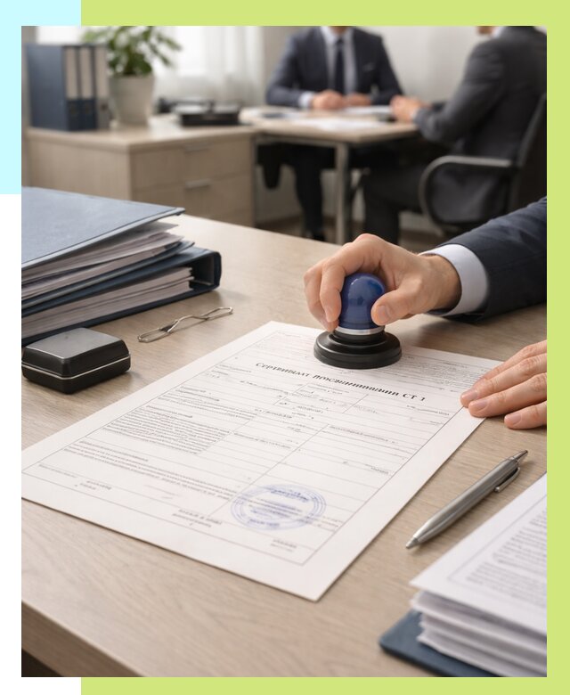 Сертификат происхождения СТ 1 в Гусе-Хрустальном от 4814 р. | Алешин-Гсь