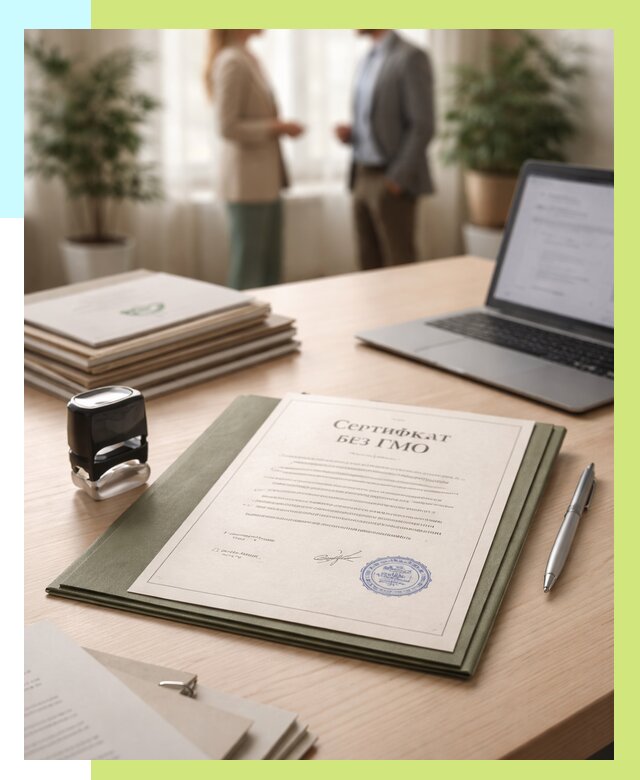 Сертификат без ГМО в Гусе-Хрустальном от 8024 р. оформить срочно Алешин-Гсь