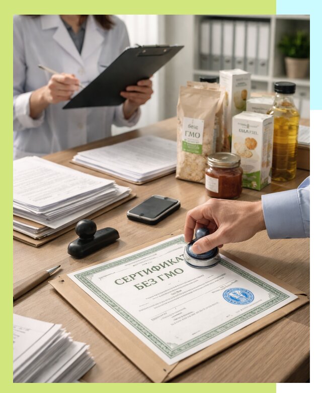 Получение сертификата Без ГМО для продукции в Гусе-Хрустальном