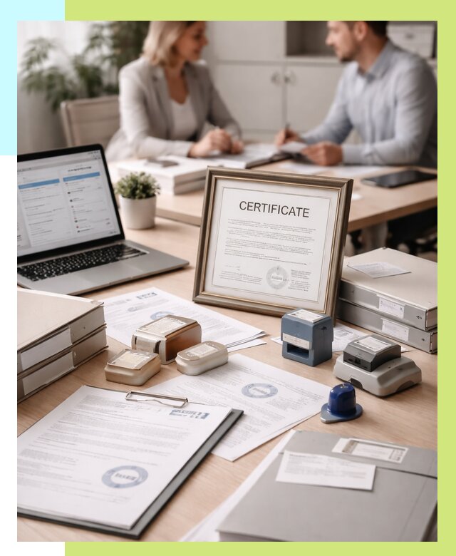 Сертификация компании в Гусе-Хрустальном от 48141 р. | Алешин-Гсь — заказ